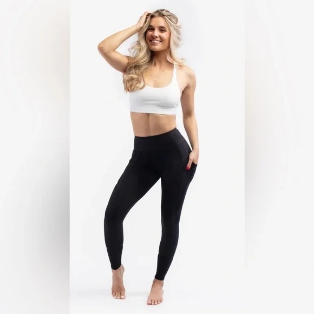 High-Waist Black Active Leggings - Women